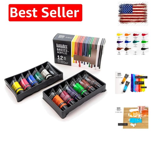 Basics acrylic paint set - set,, 12