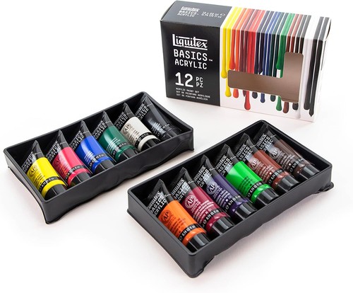 Basics acrylic paint - set, 12